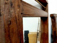 industrialna rama ze starych drzwi, unikatowa rama lustra, rama ze starego drewna