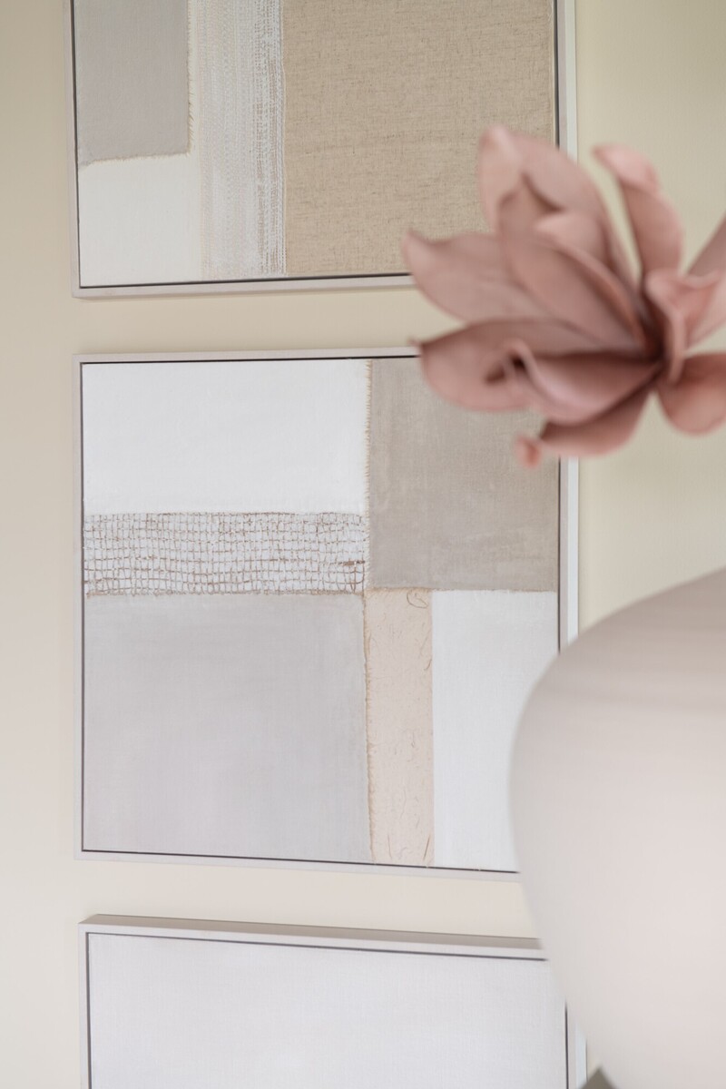 Obrazy z lnem, kolaż