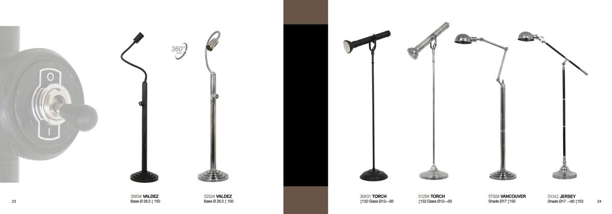 Torch - kilka przykładów różnych wybarwień lamp 