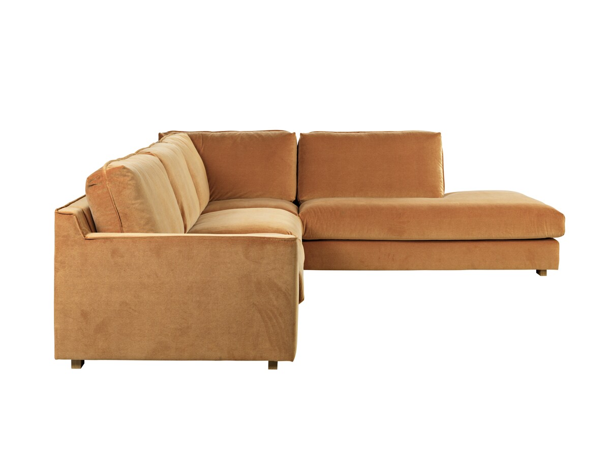 Musztardowa sofa modułowa Grande