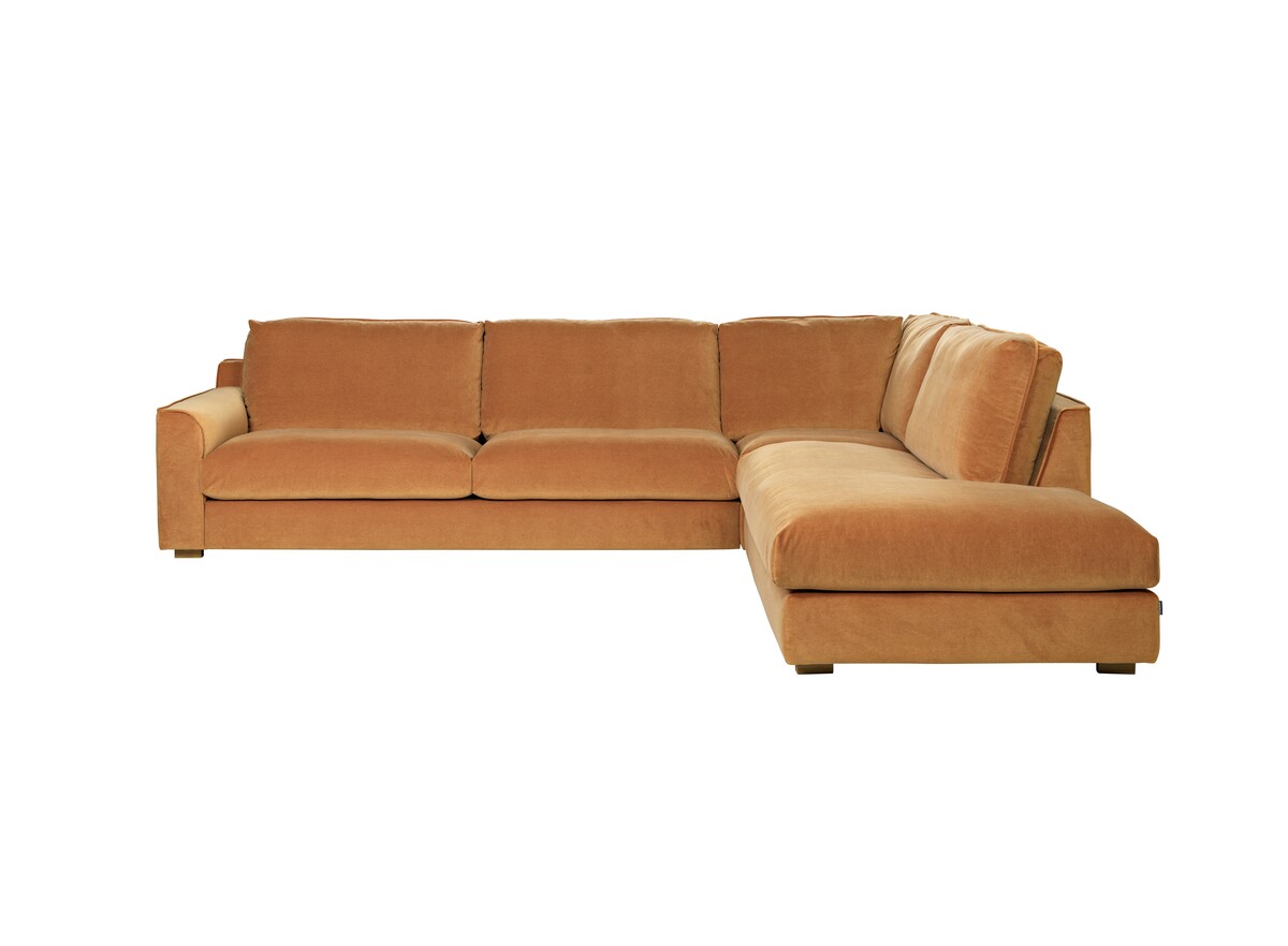 Musztardowa sofa modułowa Grande 