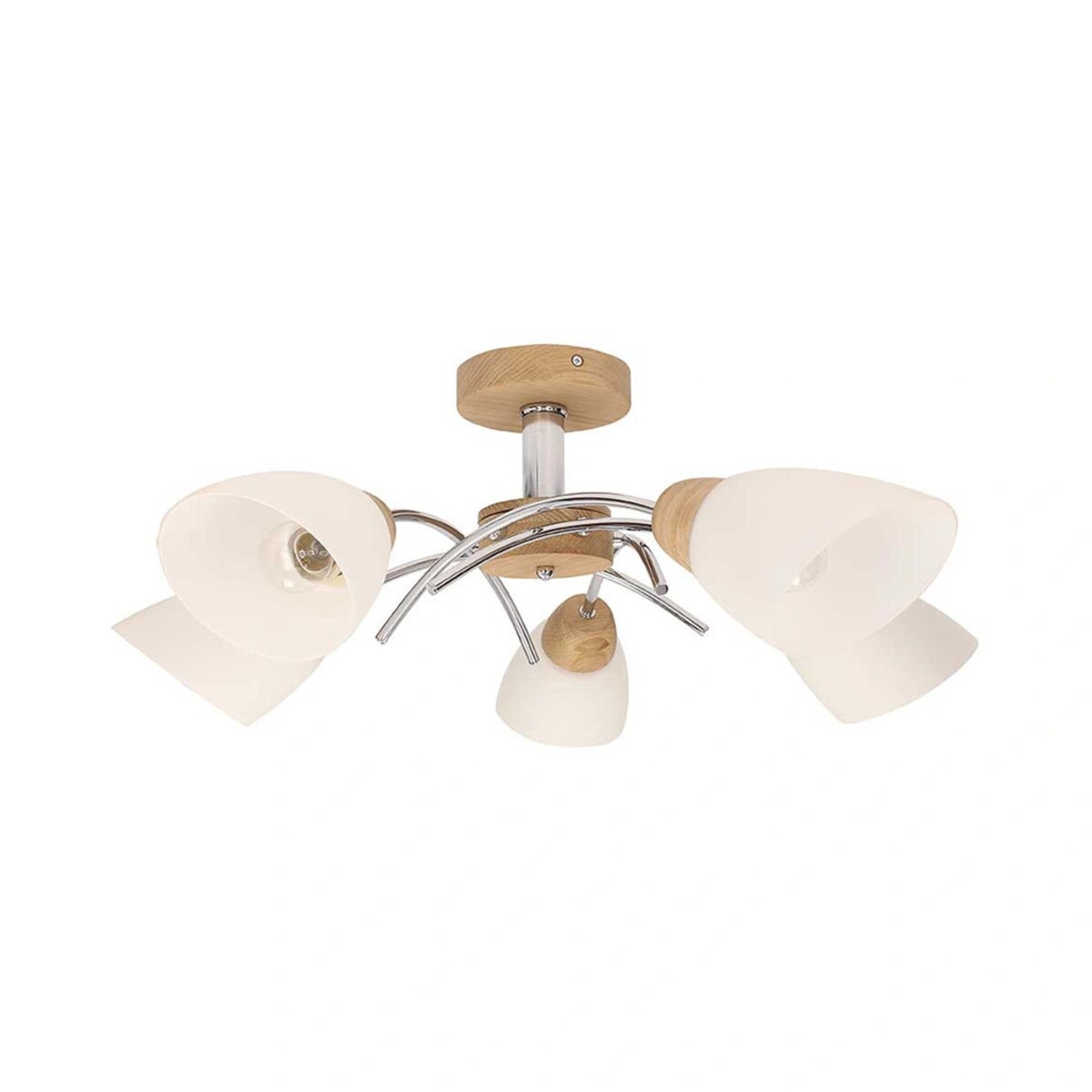 Oska-Lampa-Sufitowa-5xE27-Max-60W-Dab-Olejowany-Chrom-Metal-Bialy-Szklany-Klosz-4812_2