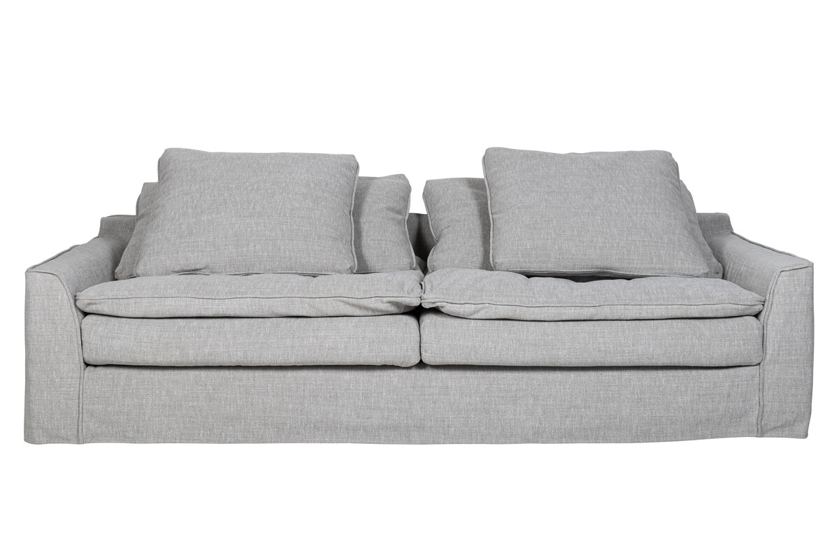 Szara sofa Sake z luźnym pokrowcem 