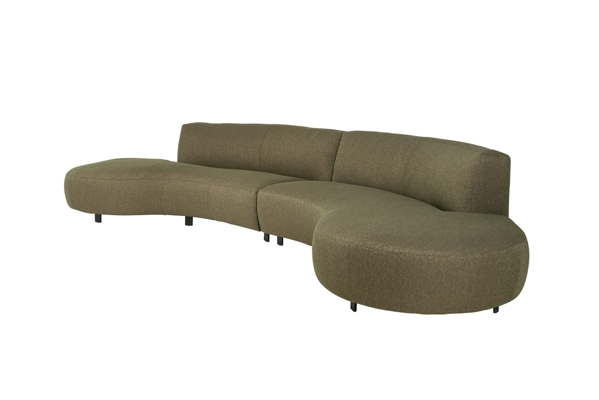 Zaoblona sofa Vesta