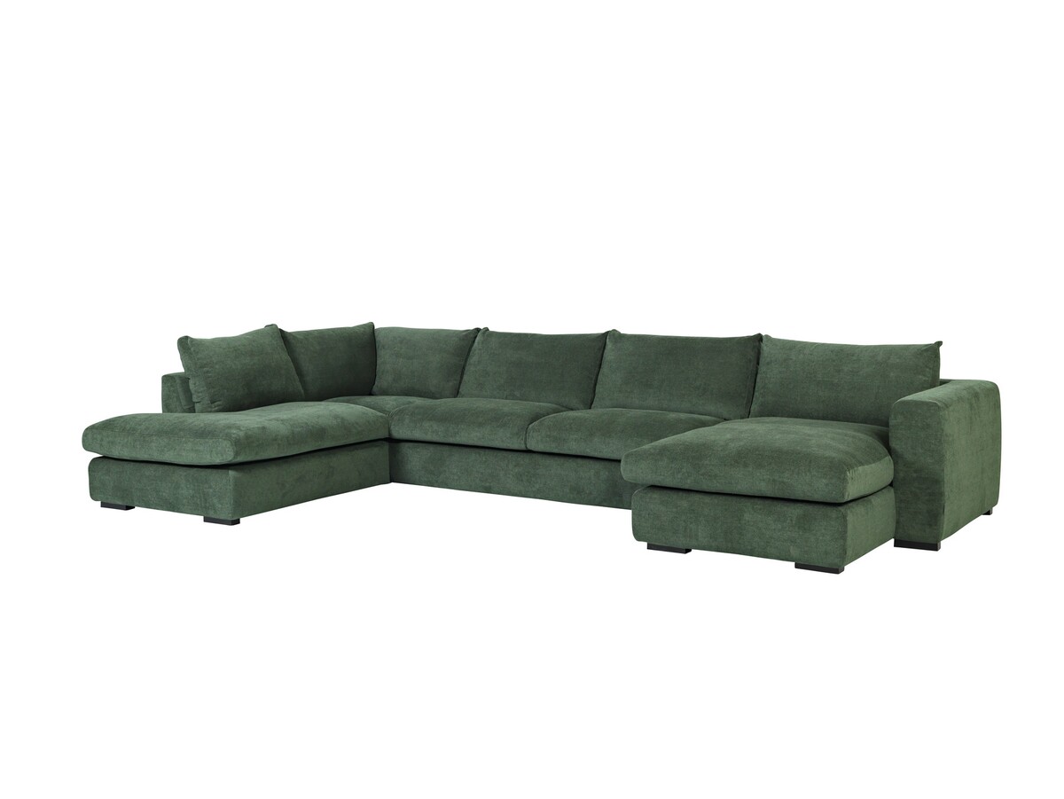 Vida Divan_3-Seater_Chl_ Velvety Dark Green_ sideview