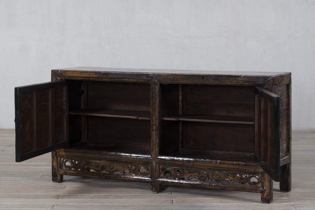 kolorowa komoda w połysku antyk Chiny M-54   TA18-7438-175-45-86 (10)