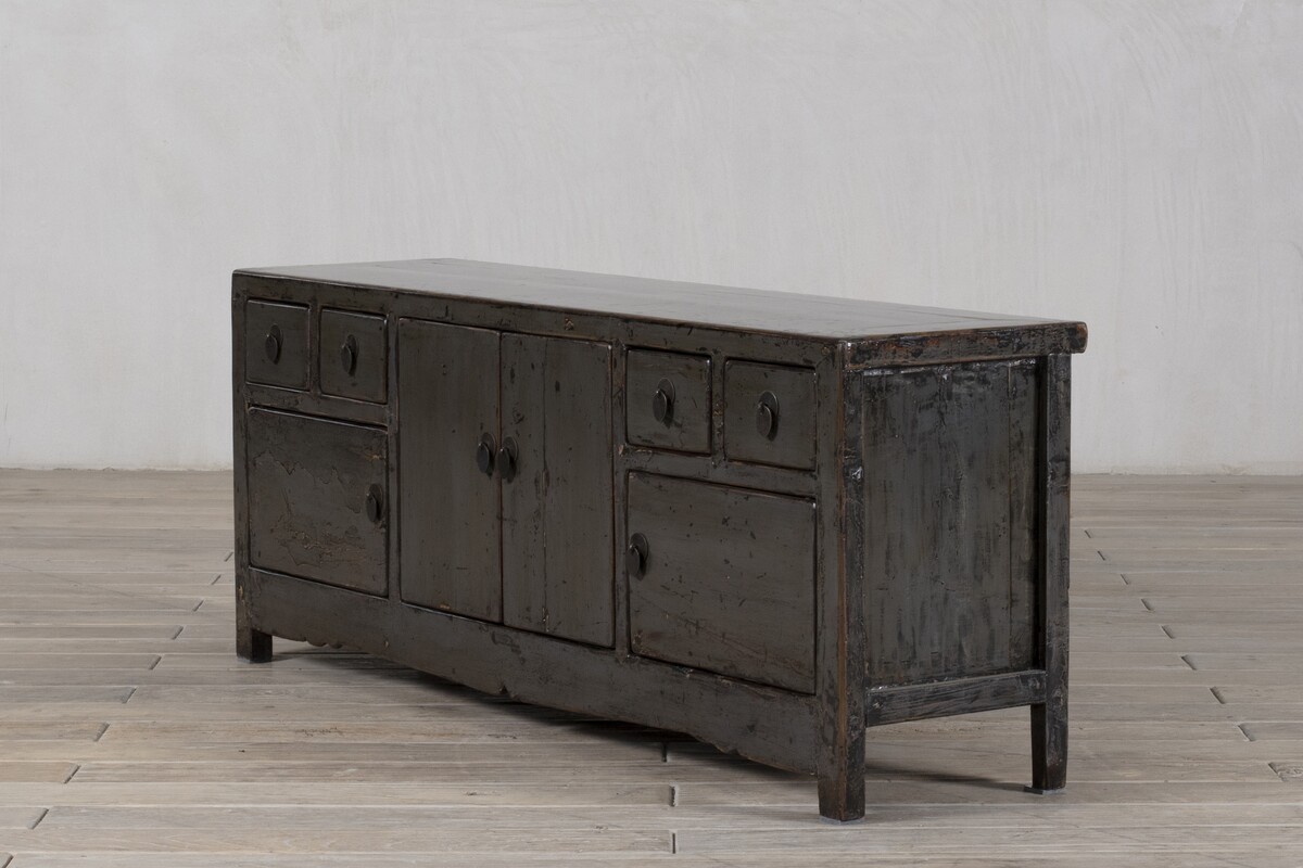 komoda TV niska szara po renowacji M-10    TA18-7317-157-40-61 (9)