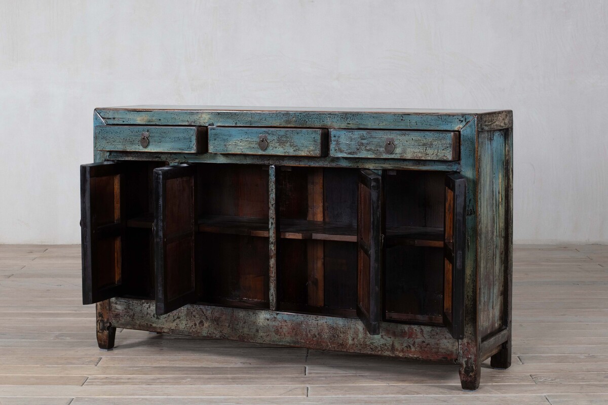 komoda pastel niebieski postarzana uniatowe meble M-23   TA22-6137 (10)