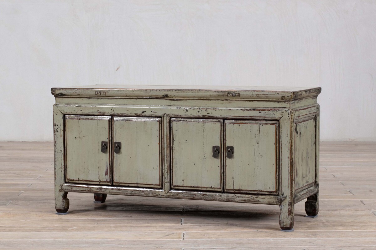 mała niska szafka z drzwiami szara jasna M-16   TA22-6763-107-39-54 (6)