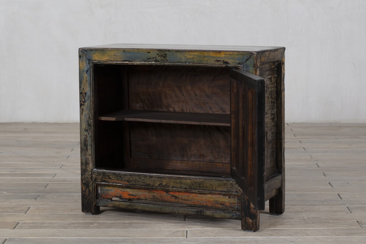 meble malowane ręcznie, wielokolorowe komody stare po naprawie M-71   TA18-7290-92-40-81 (4)