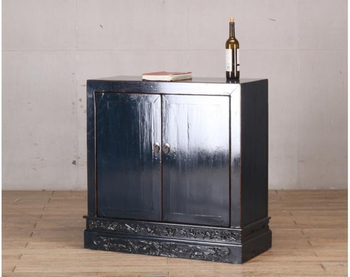 meble po renowacji komódka z dzrwiami granat ornament M-34 TA22-4338 (9)