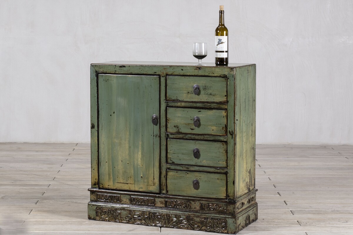 meble z podróży po Chinach, oryginalne szafki połysk zielony pastel , turkus M-61   TA18-6980-90-40-93-1 (11)