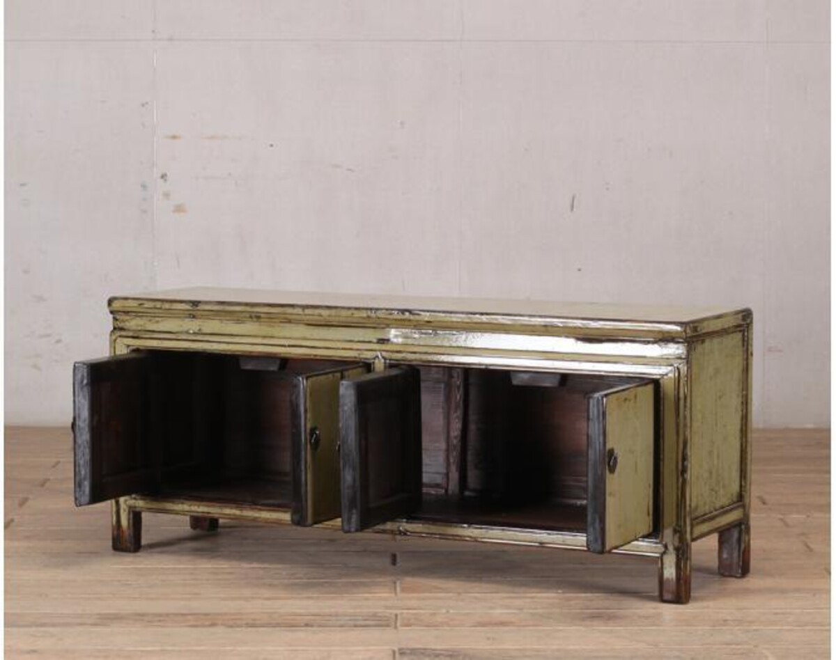 niska komoda TV połysk pastel zieleń beżM-15 TA22-4110 (10)