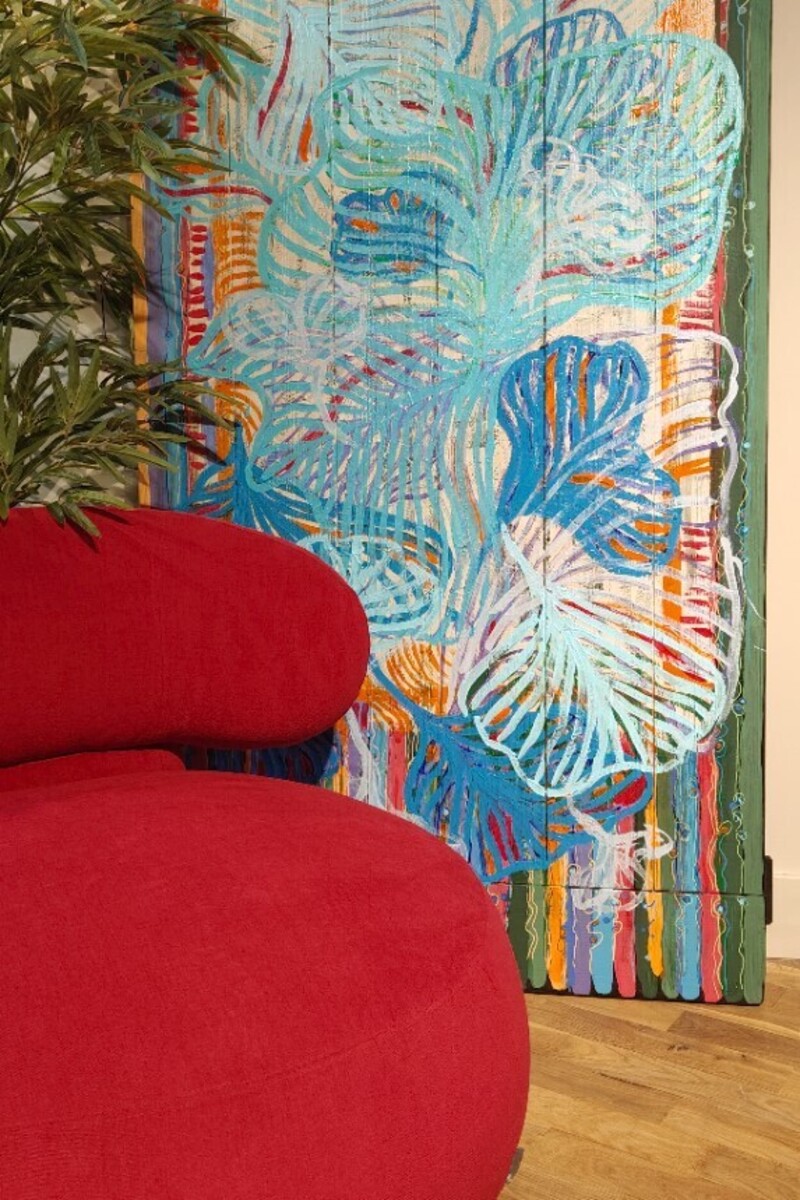  Duży obraz pionowy, dekoracja ścienna, obraz urban jungle, kolorowe obrazy Katowice