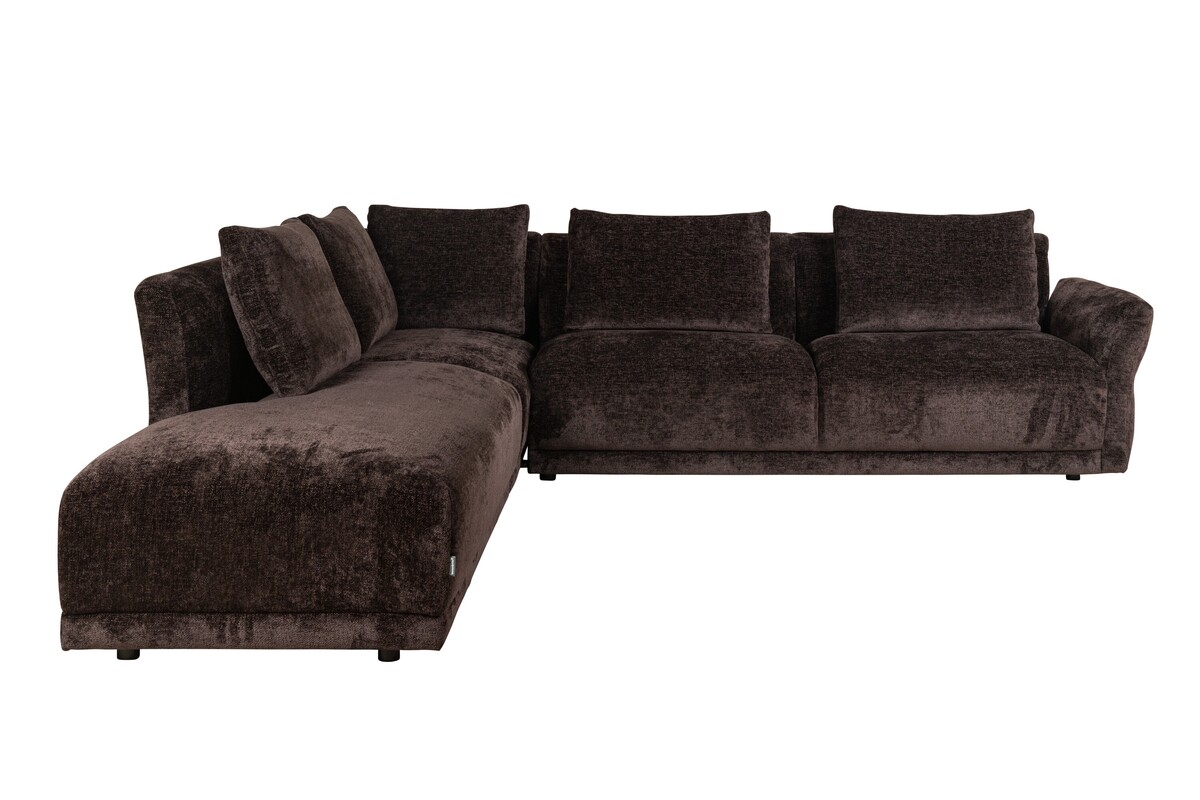 Narożnik L, brązowa kanapa, luksusowa sofa