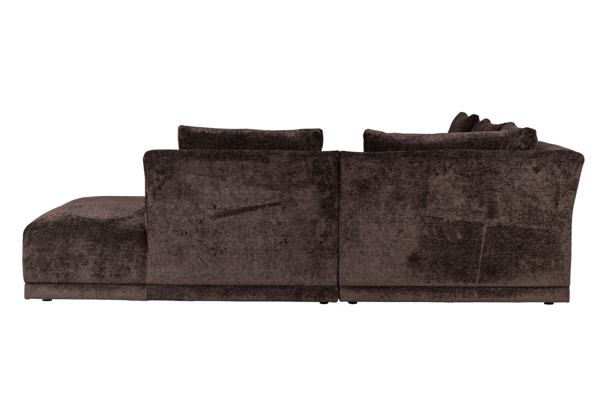 Modułowy zestaw wypoczynkowy w welurowej tkaninie