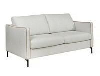 Sleepy bedsofa Cortina White_ Piping Cowboy Cognac_ side