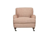 Birmingham 1-Seater_ Da Vinci Peach_ walnut legs_ front