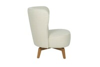 Carmen armchair swivel cortina snow side 4