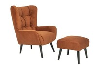 Jolyn armchair and footstool paris fr bronze