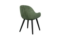 Layla armchair high velvety green back