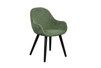 Layla armchair high velvety green side 2