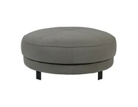 Samba Round footstool_ leather