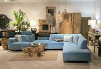 Vesta, błękitna sofa, sofa motion, sofa modułowa, bellagio, Mti-Furninova, Inne Meble, narożnik Vesta, błękit we wnętrzu (3)