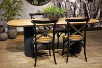 stół dębowy nowoczesny, stół dla 6 osób, stół z blatem z litego drewna, stół z owalnym blatem, designerski stół, stoły inne meble katowice, stoły na zamówienie katowice, stół do jadalni (2)