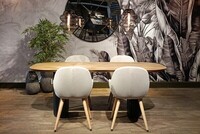 stół dębowy nowoczesny, stół dla 6 osób, stół z blatem z litego drewna, stół z owalnym blatem, designerski stół, stoły inne meble katowice, stoły na zamówienie katowice, stół do jadalni (7)