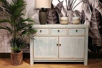 mała komoda, komoda do korytarza, komoda z szufladami, drewniana komoda, komoda na tle szarej ściaany,  (2)