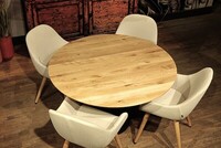 stół okrągły, stół średnica 120 cm, stół na jednej stopie, stół do jadalni, stól na  (1)