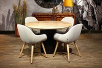 stół okrągły, stół średnica 120 cm, stół na jednej stopie, stół do jadalni, stól na  (3)