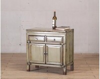 mała szafka w połysku beż postarzany chiny unikat M-25 TA22-4822 (9)