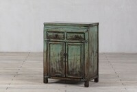 komoda mała 2 szuflady 2 drzwi pastel turkus M-27   TA22-4826-69-41-86 (6)