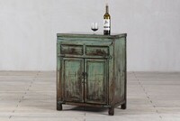 komoda mała 2 szuflady 2 drzwi pastel turkus M-27   TA22-4826-69-41-86 (5)