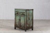 komoda mała 2 szuflady 2 drzwi pastel turkus M-27   TA22-4826-69-41-86 (4)