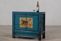 ciekawe szafki błękitne malowane drewno lite egzotyczne M-39   TA18-7182-99-40-85 (11)