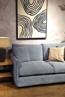 sofa rozkładana, mała sofa do gabinetu, kanapa ze zdejmowanym pokrowcem, mała kanapa, niebieska kanapa (1)