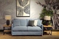 sofa rozkładana, mała sofa do gabinetu, kanapa ze zdejmowanym pokrowcem, mała kanapa, niebieska kanapa (2)