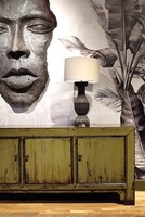 komoda orientalna, meble kolonialne, komoda zielona, meble do salonu, komoda do sypialni, komoda vintage, oliwkowa komoda (3)