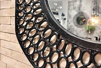 lustro czarne azurowe detal