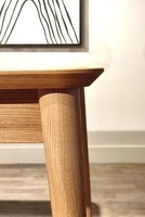 stół dębowy, stół z litego drewna, nowoczesny stół drewniany, stół do jadalni, stół skandynawski, minimalistyczny stół, designerski stół, ręcznie wykonany stół, stół premium, stół loftowy, stół organiczny design, stół 