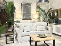 sofa z funckją spania, sofa ze zdejmowanym pokrowcem, beżowa kanpa do salonu, kanapa z funckją spania, belgijka