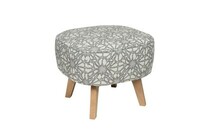 Carmen footstool_ Daisy grey