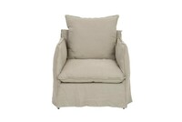 Copenhagen Special_ 1-Seater-Seater_ Armchair LC_ alyssa sand_ petito Black Chrome_ front