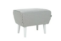 pufa Ellen Footstool Rio leg Evelyn WHT_ side