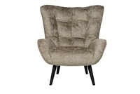 Jolyn armchair mercedes taupe_ nubuck clay front