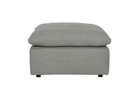 Starlight footstool_ Gaudi Taupe_ Natural_ front