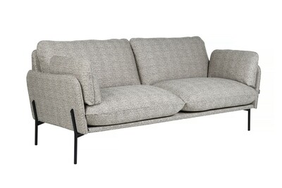 Sofa Aldon na wysokich metalowych nogach